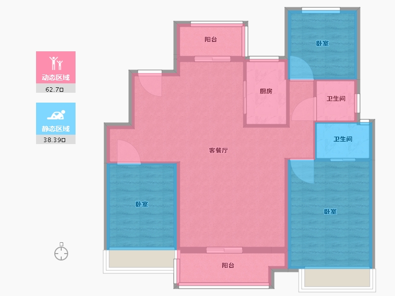 河南省-驻马店市-巨源国际花园-91.00-户型库-动静分区