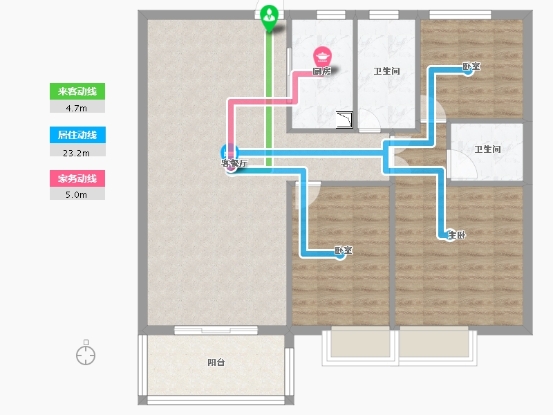 湖北省-黄冈市-红安盛安新都-89.47-户型库-动静线