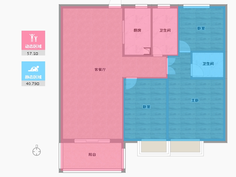 湖北省-黄冈市-红安盛安新都-89.47-户型库-动静分区