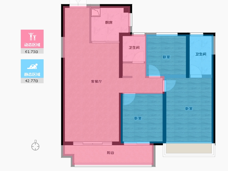 河南省-周口市-周口万达广场-93.45-户型库-动静分区