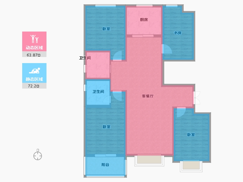 山东省-德州市-双企·龙城和悦府-122.00-户型库-动静分区