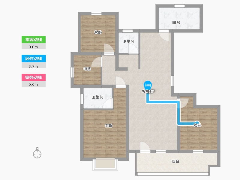 山东省-临沂市-掌舵龙湖-108.00-户型库-动静线