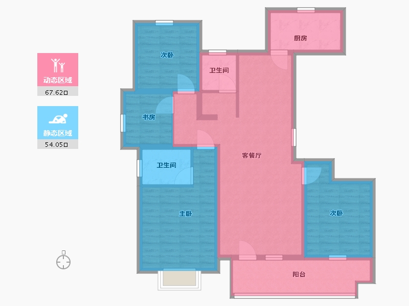 山东省-临沂市-掌舵龙湖-108.00-户型库-动静分区