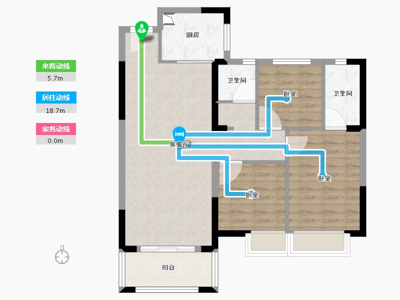 湖北省-黄冈市-红安太阳城-81.00-户型库-动静线