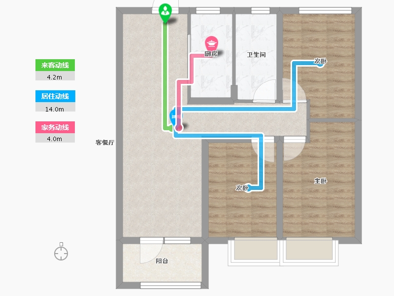 山东省-青岛市-青铁公园里-76.00-户型库-动静线