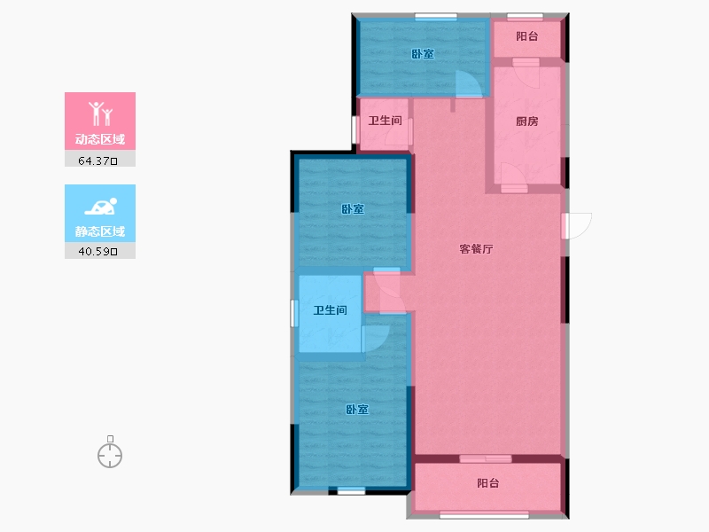 河南省-信阳市-东门首府-93.27-户型库-动静分区