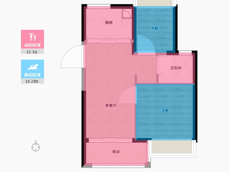 福建省-厦门市-招商半山云海-43.15-户型库-动静分区