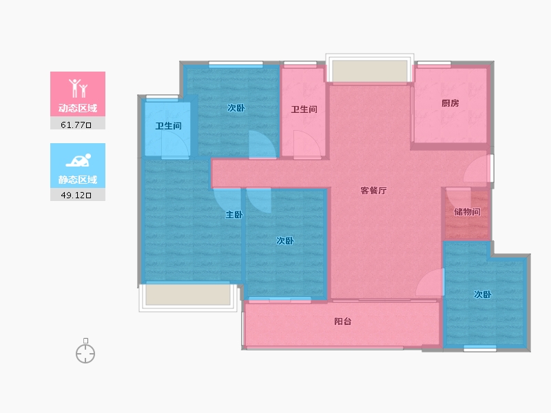 福建省-厦门市-建发和玺-101.01-户型库-动静分区