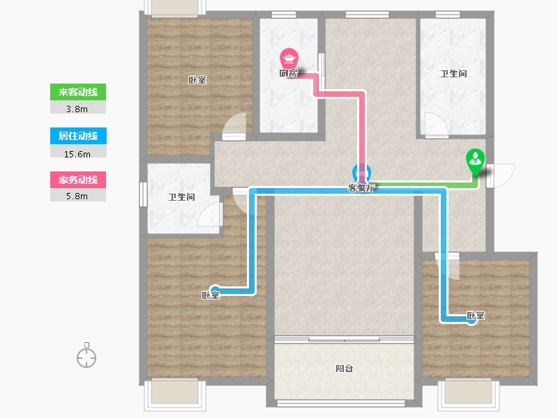 河南省-驻马店市-华府东方-128.18-户型库-动静线