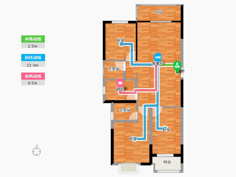 河南省-开封市-路劲国际城-99.60-户型库-动静线