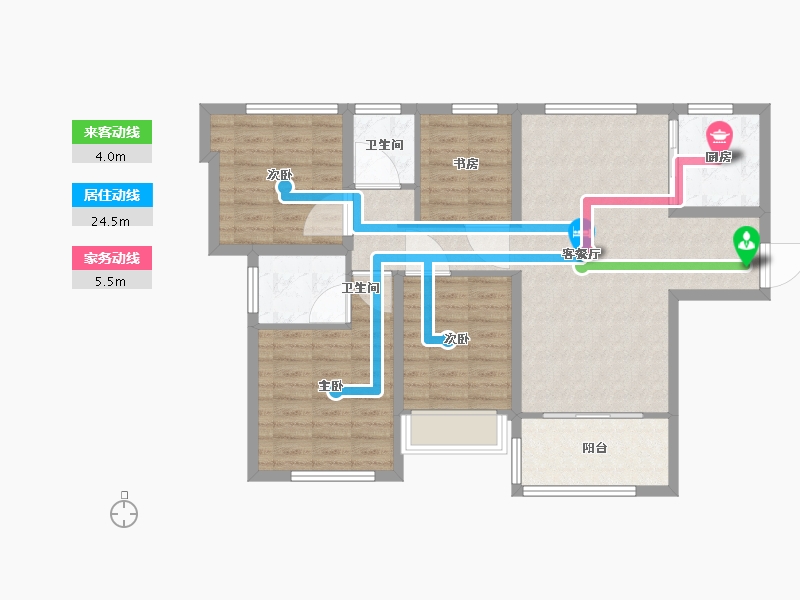 福建省-厦门市-建发和玺-93.00-户型库-动静线