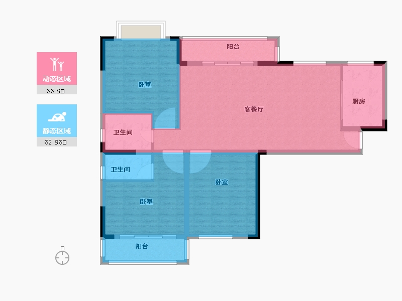 湖北省-黄冈市-黄州一品（天秀府）-118.00-户型库-动静分区