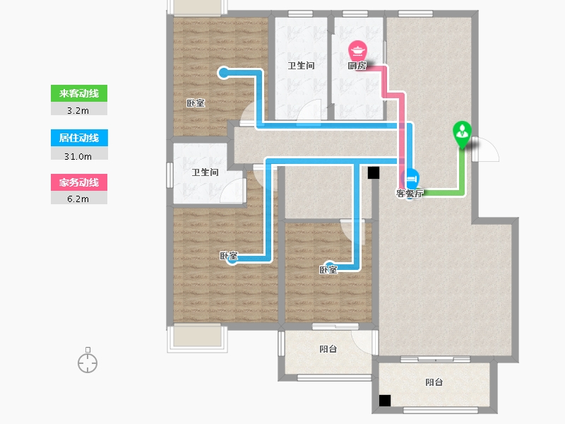 河南省-驻马店市-华府东方-142.01-户型库-动静线