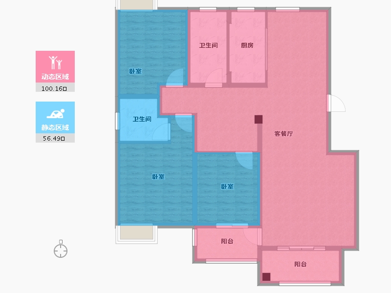 河南省-驻马店市-华府东方-142.01-户型库-动静分区