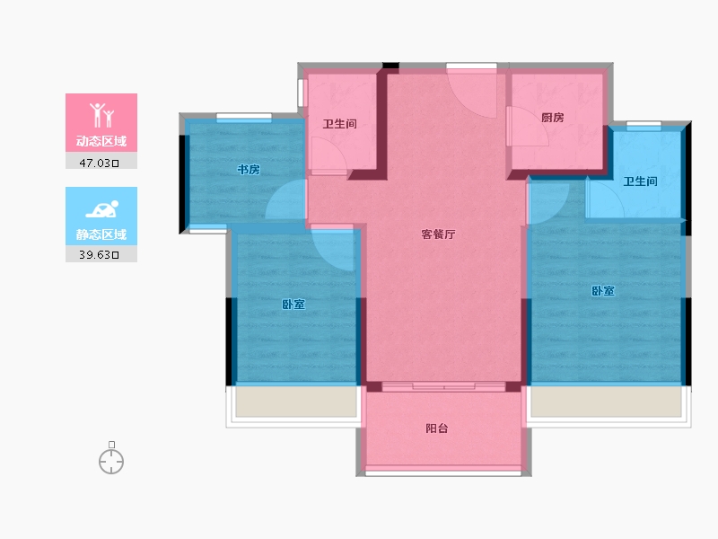 湖北省-孝感市-安陆领秀城-77.30-户型库-动静分区