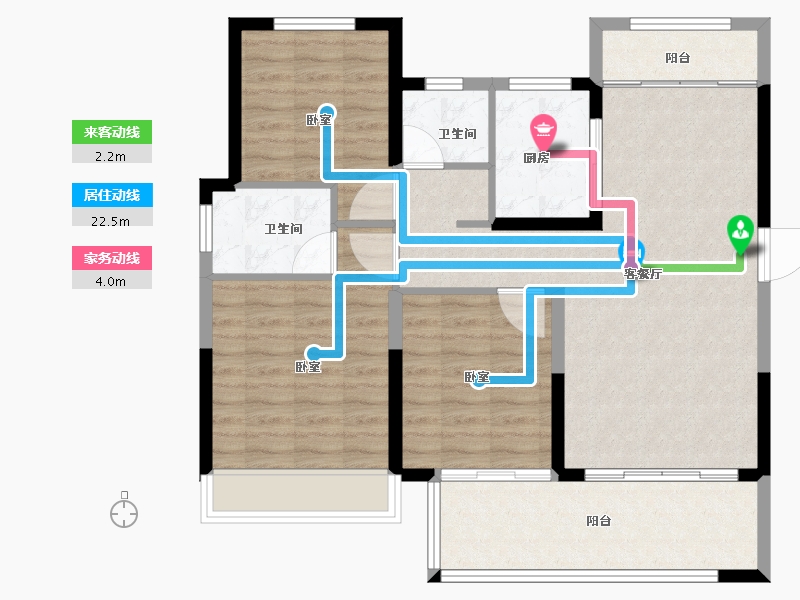 湖北省-孝感市-安陆领秀城-94.00-户型库-动静线