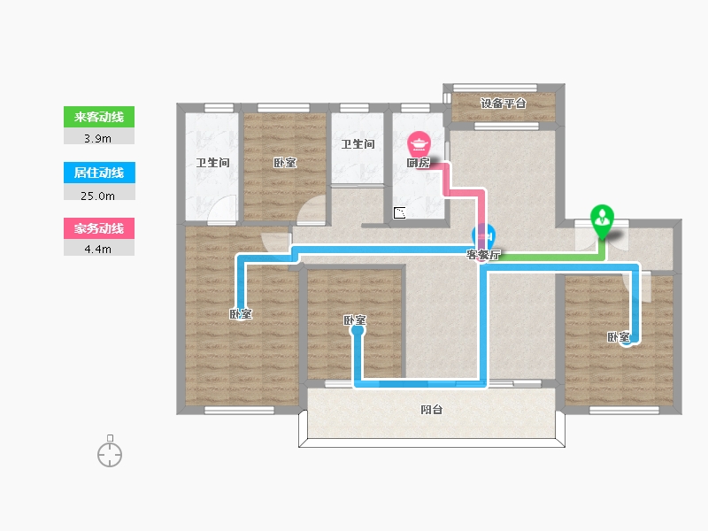 河南省-驻马店市-平舆碧桂园-112.00-户型库-动静线