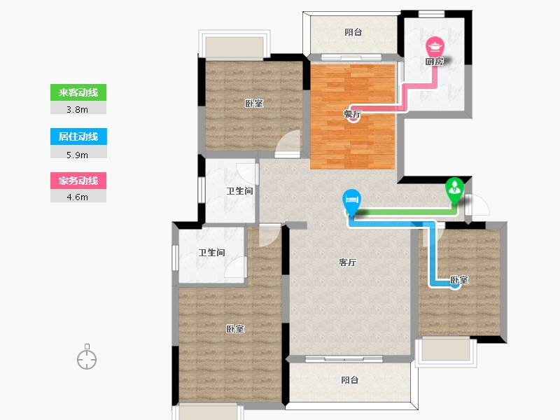 河南省-许昌市-德正西湖春天-110.00-户型库-动静线