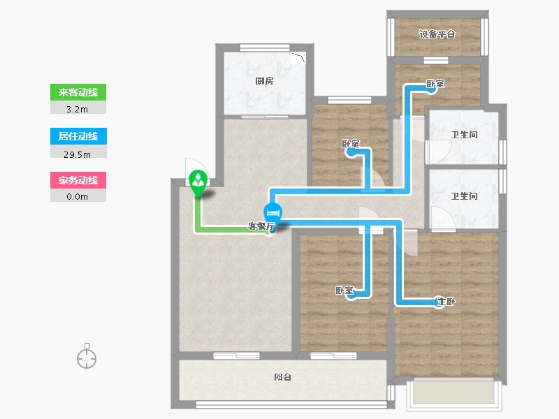 浙江省-宁波市-江望云著里-94.01-户型库-动静线