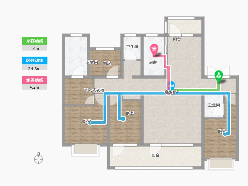 山东省-济宁市-红星瑞马世家-132.00-户型库-动静线