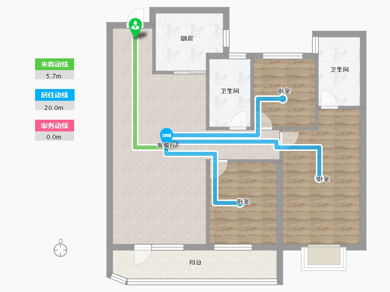 山东省-济宁市-红星瑞马世家-90.00-户型库-动静线