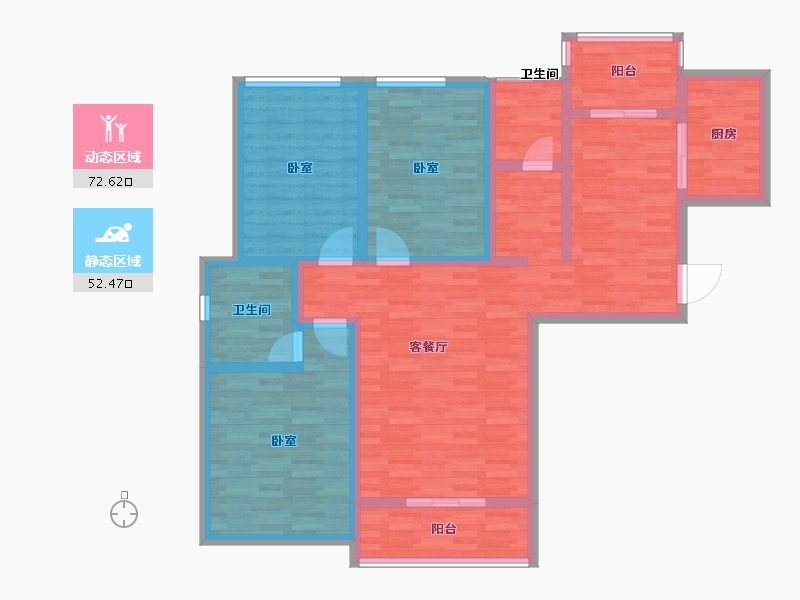 河南省-开封市-大一金帝城-111.00-户型库-动静分区