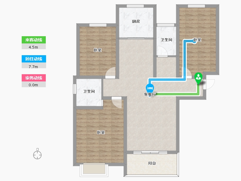 河南省-许昌市-怡通蓝堡佳苑-103.34-户型库-动静线