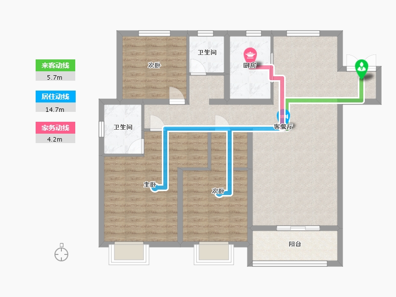 山东省-临沂市-宝丽世纪城-102.00-户型库-动静线