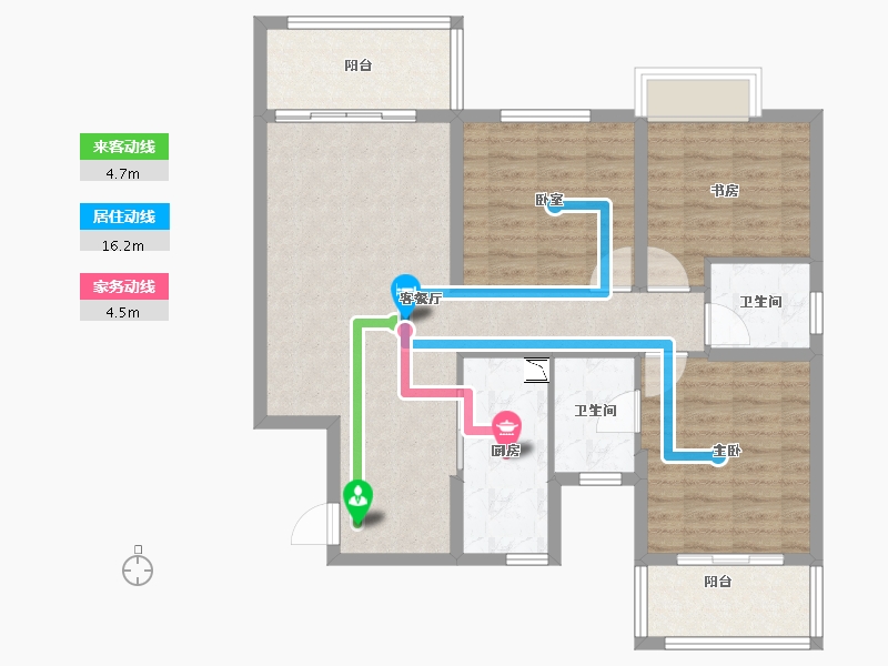 福建省-厦门市-永鸿南岸-94.00-户型库-动静线