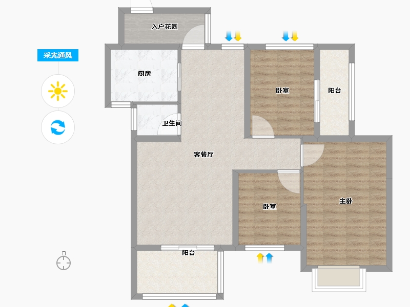 福建省-厦门市-永鸿南岸-92.01-户型库-采光通风