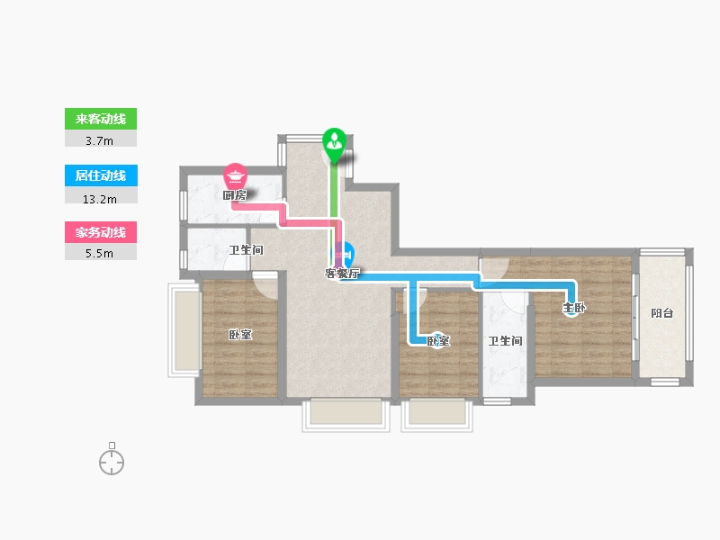 福建省-厦门市-永鸿南岸-79.01-户型库-动静线