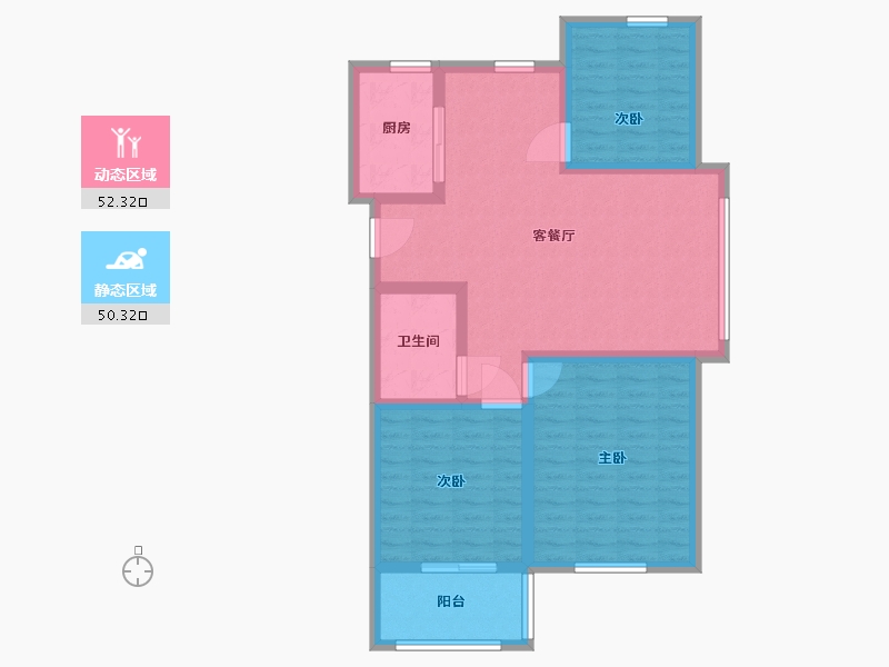 山东省-临沂市-诚德翰林园-92.01-户型库-动静分区