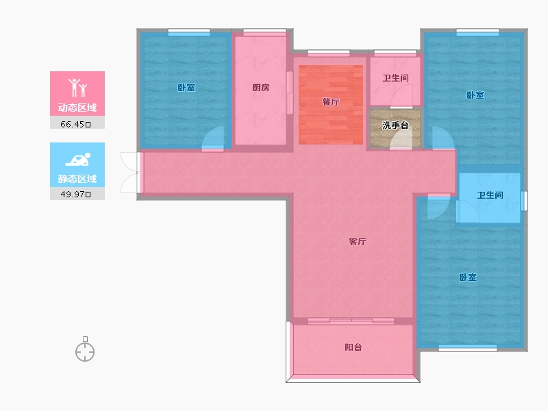 河南省-许昌市-圣帝金苑凯旋宫-107.00-户型库-动静分区