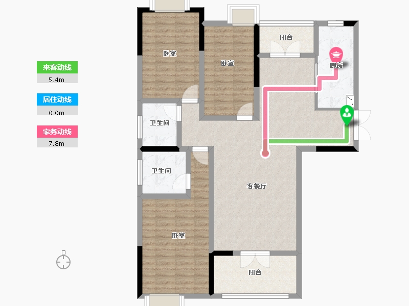 湖北省-襄阳市-丰源帝景-114.40-户型库-动静线