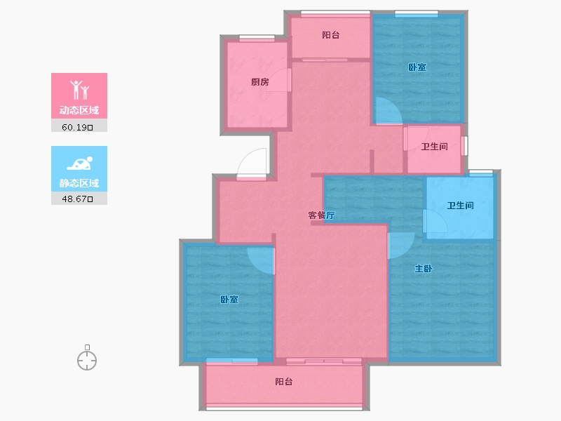 山东省-枣庄市-城建·中石玺悦城-99.07-户型库-动静分区