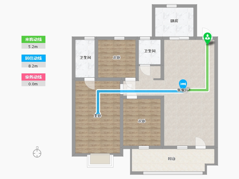 山东省-临沂市-掌舵龙湖-101.00-户型库-动静线