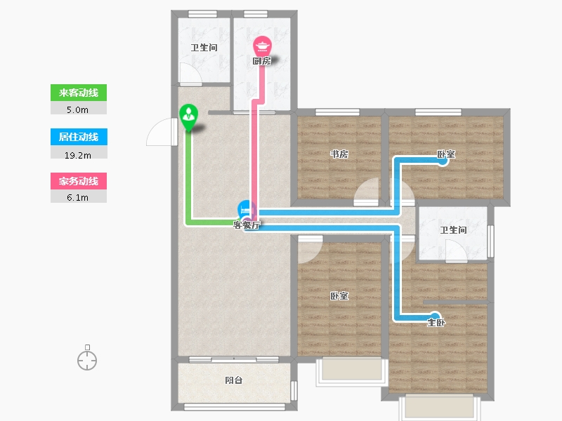 山东省-枣庄市-通盛世纪城-114.15-户型库-动静线