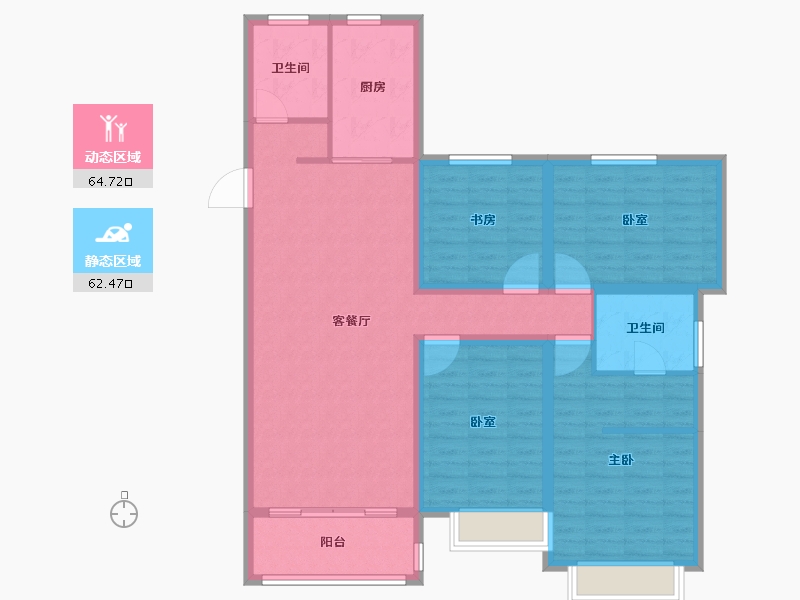 山东省-枣庄市-通盛世纪城-114.15-户型库-动静分区