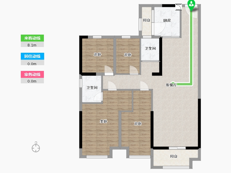 山东省-临沂市-蒙阴碧桂园天樾湾-116.01-户型库-动静线