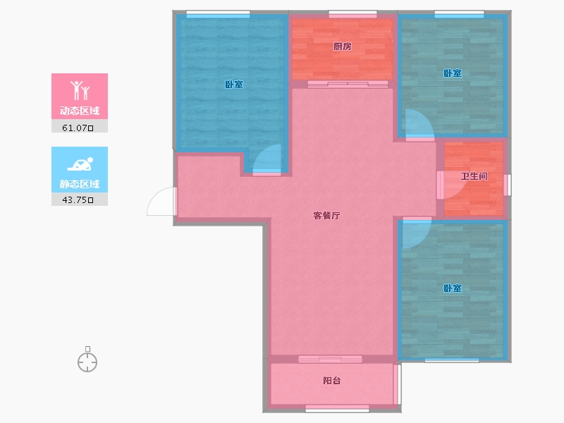 河南省-开封市-大一金帝城-94.00-户型库-动静分区