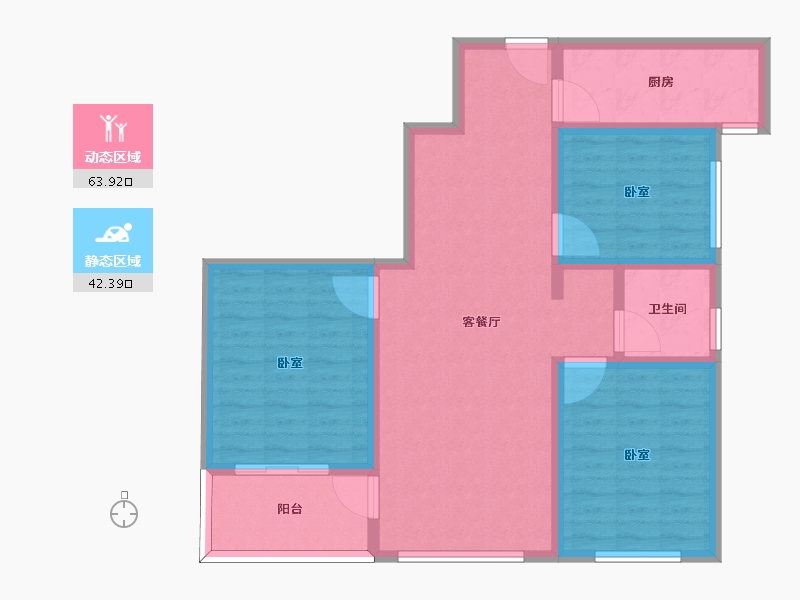 河南省-许昌市-千玺楽苑-95.27-户型库-动静分区