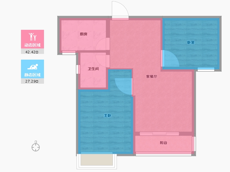 福建省-厦门市-永鸿南岸-62.01-户型库-动静分区