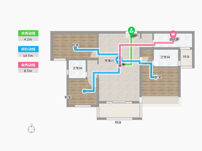 河南省-南阳市-新旭·京华府【南苑】-99.41-户型库-动静线