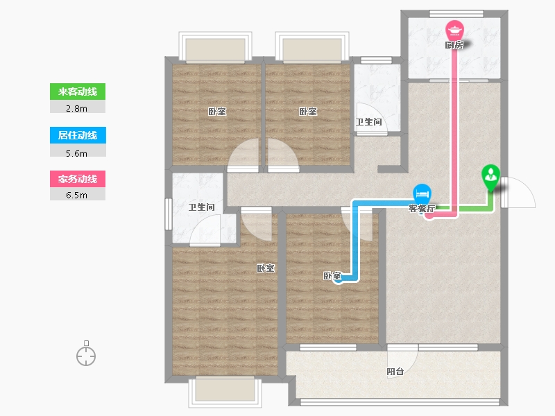 山东省-济宁市-红星瑞马世家-122.00-户型库-动静线