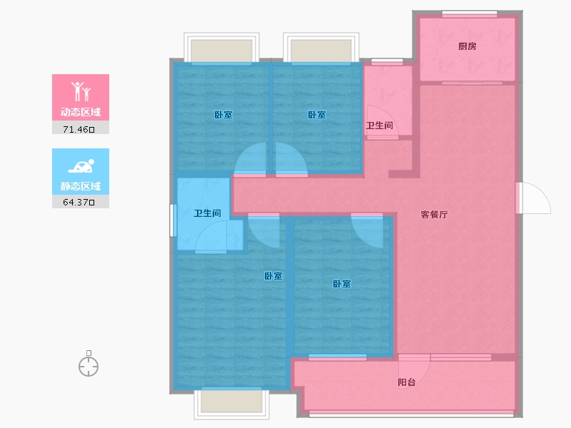 山东省-济宁市-红星瑞马世家-122.00-户型库-动静分区