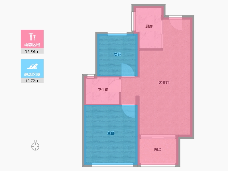 福建省-厦门市-金地宝嘉厦一城-52.00-户型库-动静分区