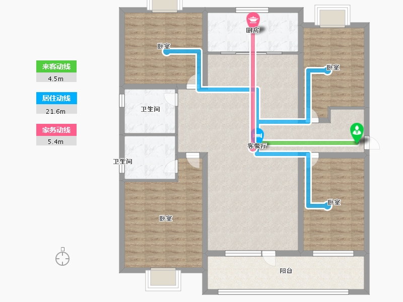 山东省-济宁市-红星瑞马世家-129.99-户型库-动静线