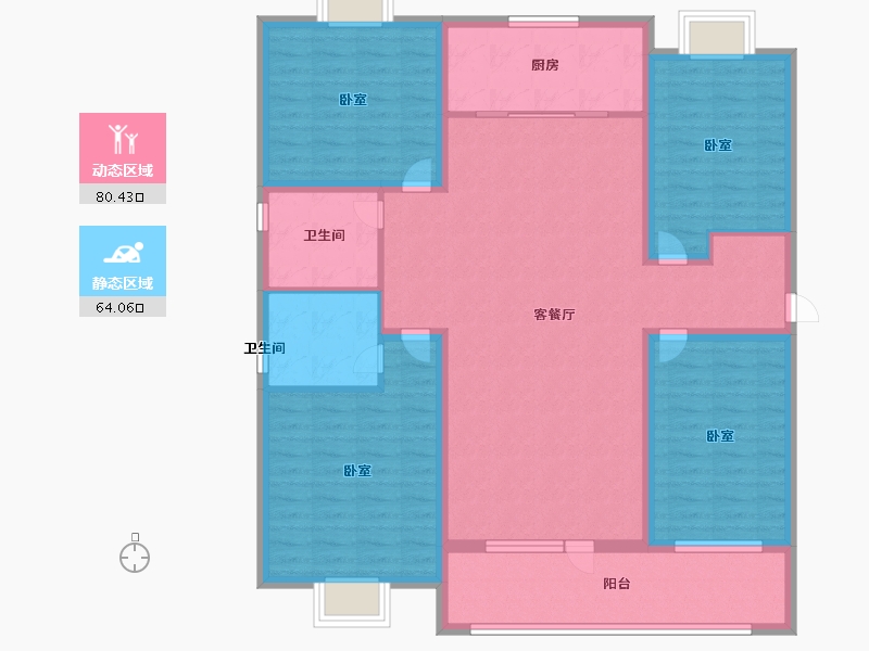 山东省-济宁市-红星瑞马世家-129.99-户型库-动静分区