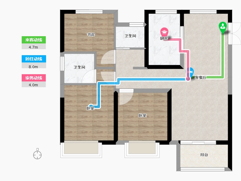 山东省-济南市-东城俪景-82.01-户型库-动静线