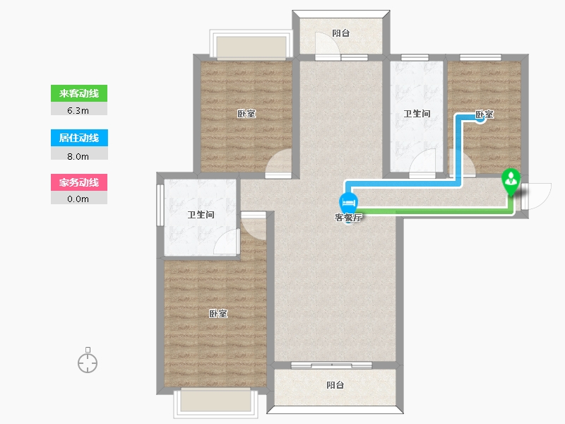 河南省-许昌市-千玺楽苑-108.01-户型库-动静线